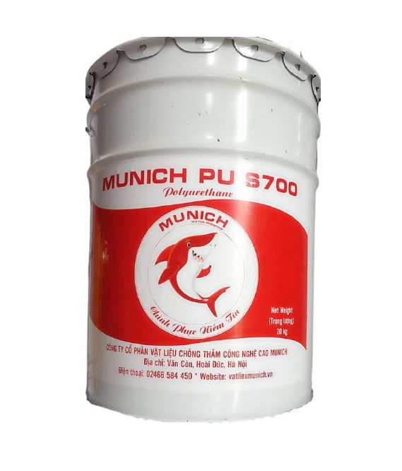 Munich Pu S700 - Chất chống thấm gốc polyurethane siêu đàn hồi 1 thành phần Munich Pu S700 - Chất chống thấm gốc polyurethane siêu đàn hồi 1 thành phần