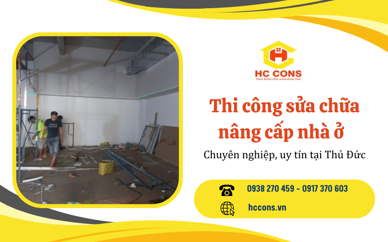 thi công sửa chữa nhà