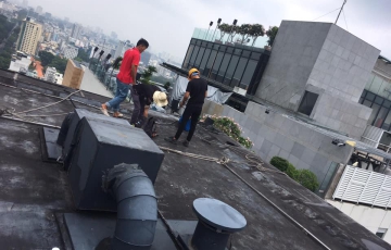 Chống thấm và khôi phục kết cấu sàn, mái sân vườn Garden Court Quận 7