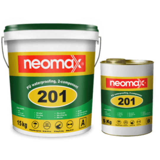 Neomax 201- Chống Thấm Polyurethane Độ Đàn Hồi Trên 600%