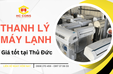 HC CONS – Đơn vị thanh lý máy lạnh giá tốt tại Thủ Đức